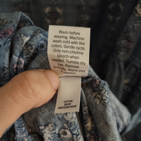 Sonoma Smocked Tiered Floral Print Midi Dress - Picture 9 of 14